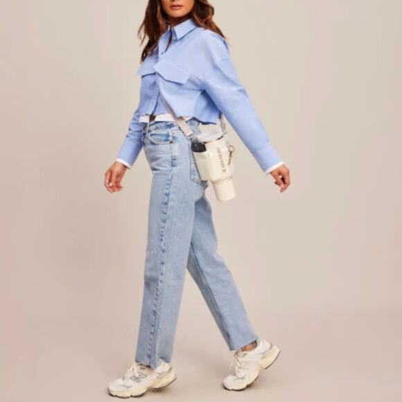 STANLEY The All Day 40oz Quencher Carry-All Adjustable Crossbody in Cream NIB - Picture 2 of 7